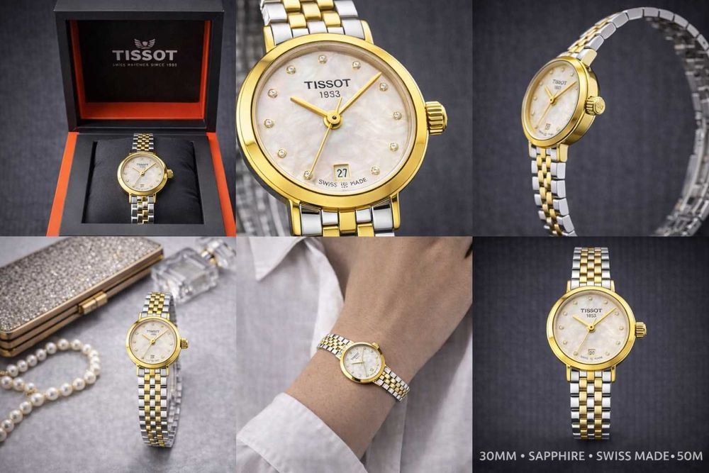 Tissot Flamingo Ceas Dama Safir Swiss Made Nou Cutie Factura Garantie