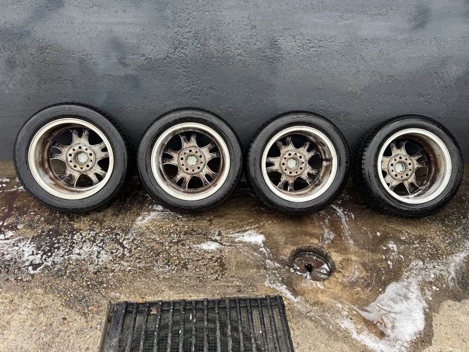 Set Jante BMW R16 5x120 cu Anvelope Firestone 205/55 R16 Iarna M+S