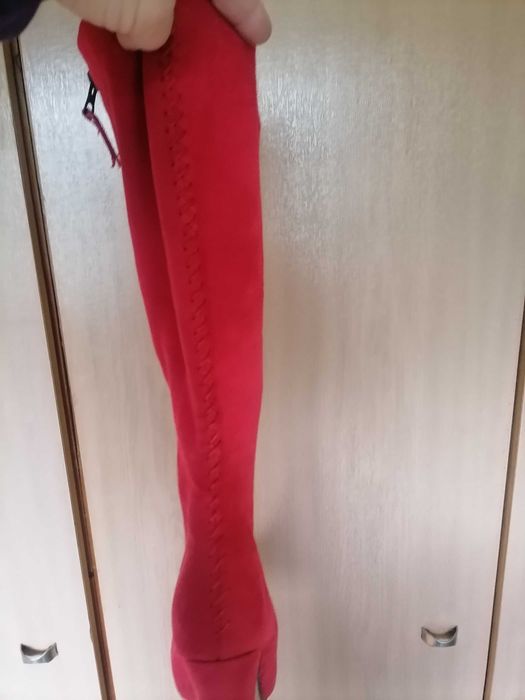 Червени Ботуши 38 и Нови бг Винени нови боти 40 номер