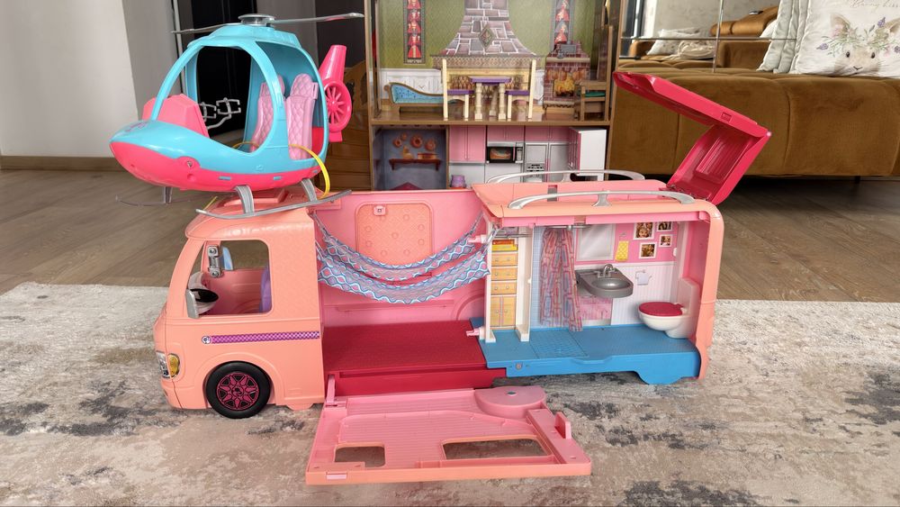 Rulota BARBIE + Elicopter Barbie