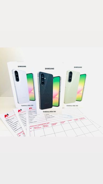 НОВ! Samsung Galaxy A56 5G 128GB LightGray 2г.ГАРАНЦИЯ!
