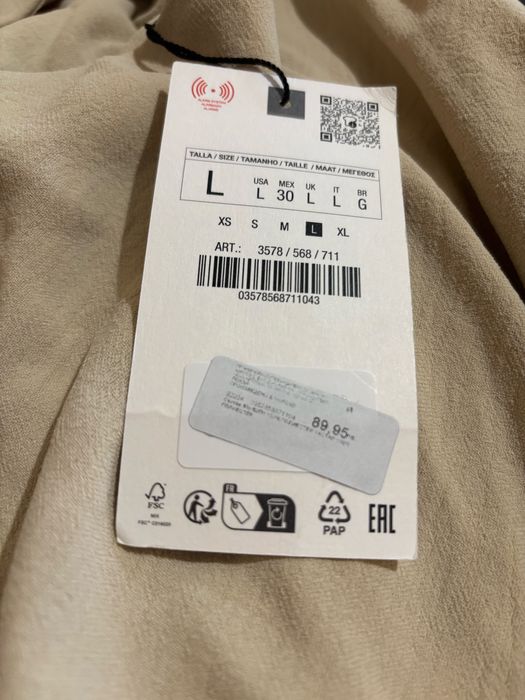 Миди рокля Zara с ефектен гръб