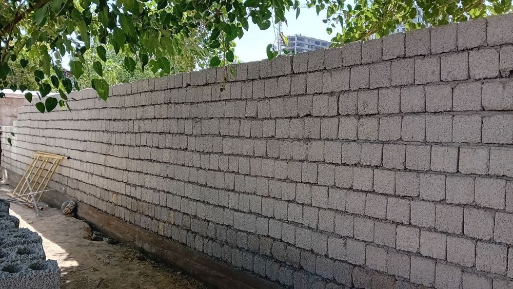 Шлакоблок кирпич фундамент ишларини киламиз
