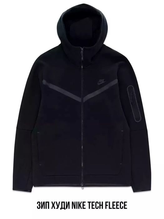 nike tech fleece black