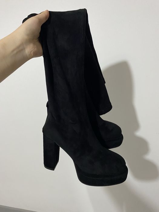 женские сапоги на каблуках