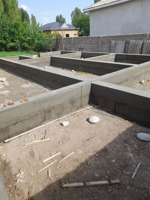 Fundament quyosh xizmati, xat xil turdagi fundament, zina ishlari
