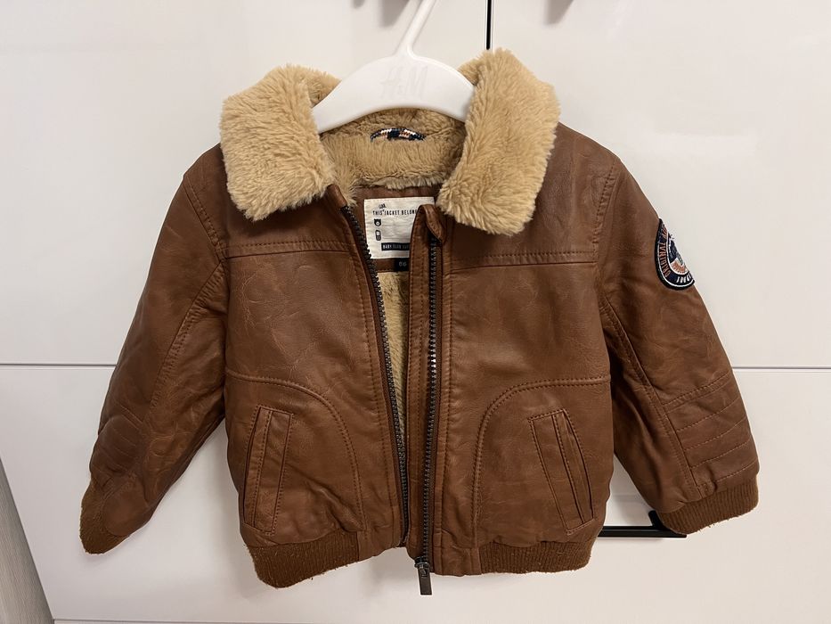 Vand geaca piele imblanita marime 86 C&A