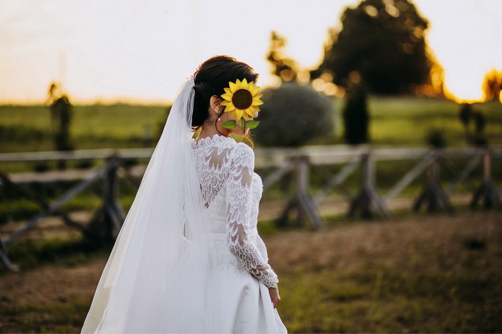 Свадебное платье от московского дизайнера