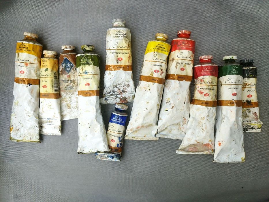Б/У Набор Масляные краски Сонет.