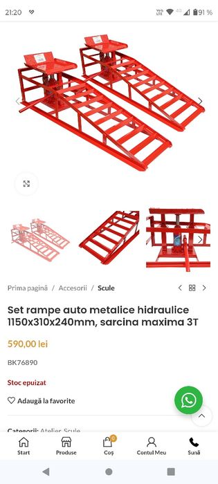 Pachet rampe auto + targa auto cu roti