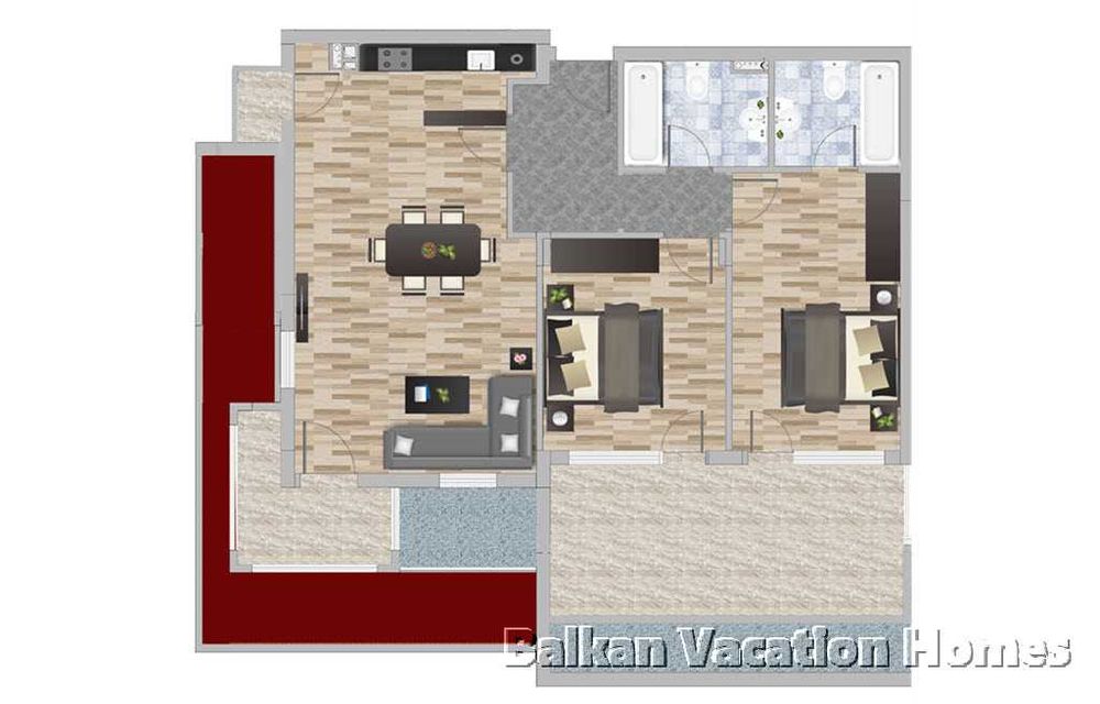 Продава се Тристаен апартамент в Балчик - 116 кв.м за 666 €/кв.м - Снимка #17