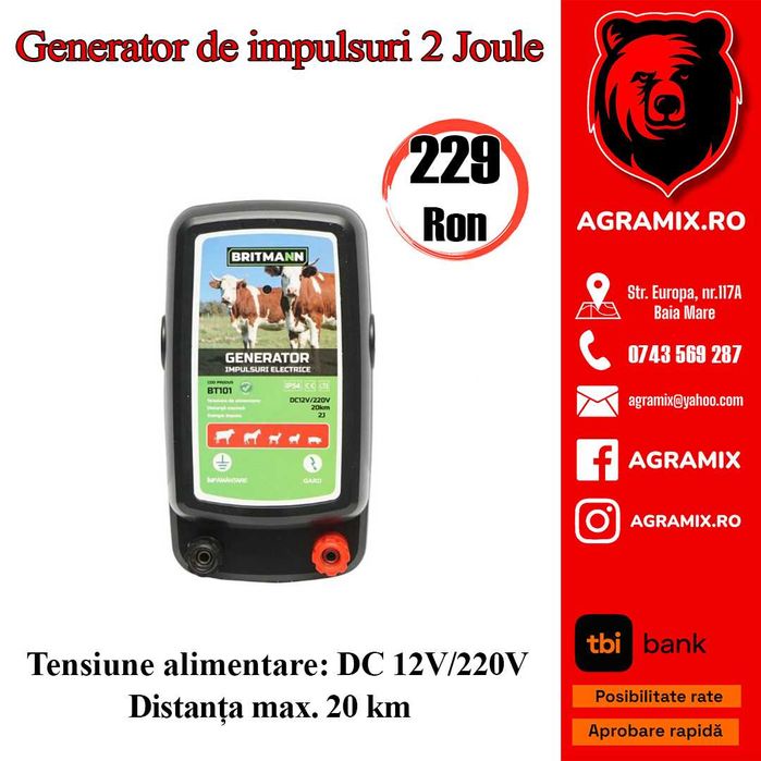 Generator impulsuri 1-6 Joule nou Breckner Germany Agramix