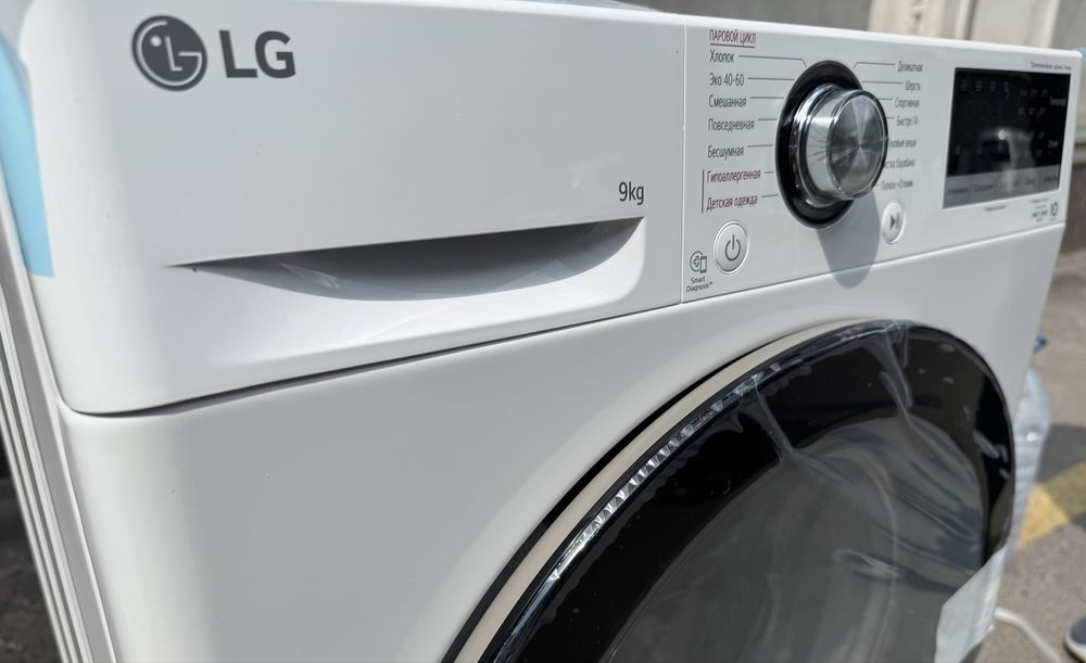 Стиральная машина LG 9 кг F2V3FS6W AIDD Inverter Steam