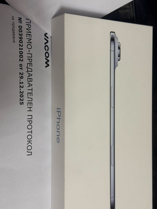 ЗАПЕЧАТАН 256GB iPhone 17 Air Гаранция Vivacom 2027 Sky Blue