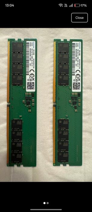 RAM 2x16GB Samsung 4800mhz