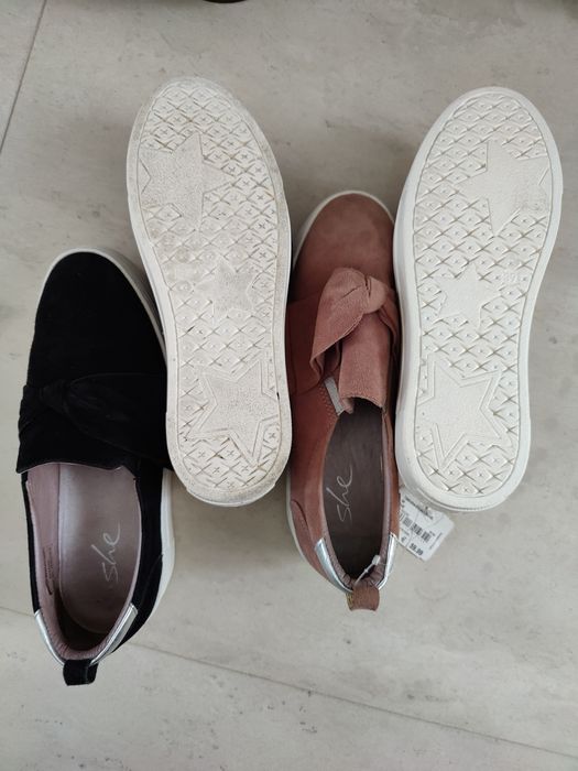 Mocasini nr39 roz și negrii