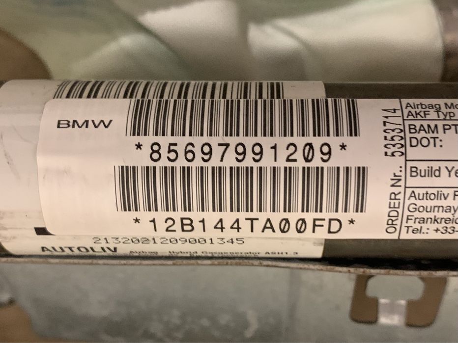 Airbag cortina BMW X6 2008-2014, E71 - 8569799 / 8469799