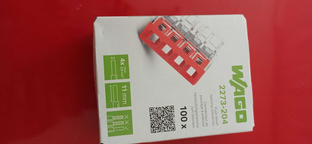 Vand Cleme legături doză Wago 4x2,5mm cutie 100buc