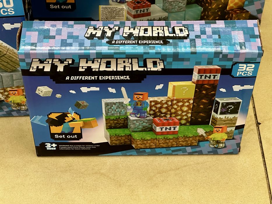 Магнитни блокчета Minecraft с фигури/Magnet blocks