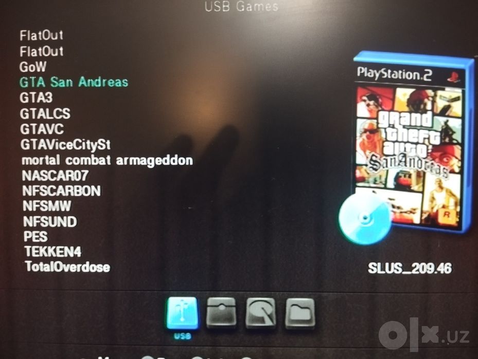 Игровая приставка Playstation 2 прошитая 64 gb