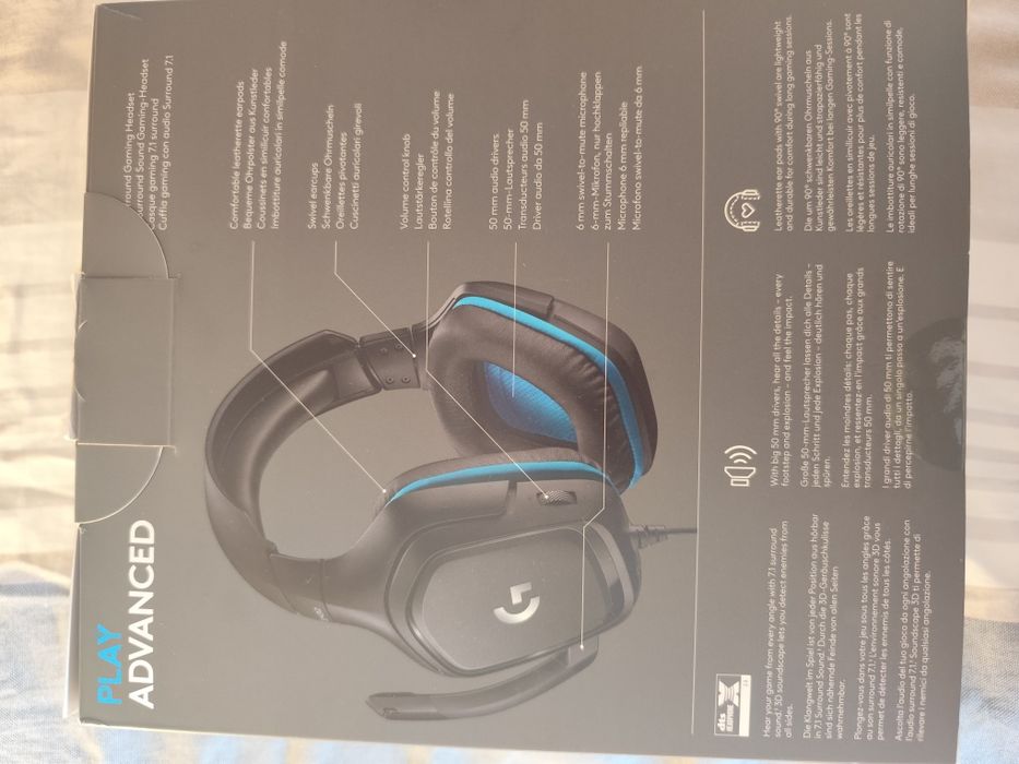 Слушалки Logitech-G432