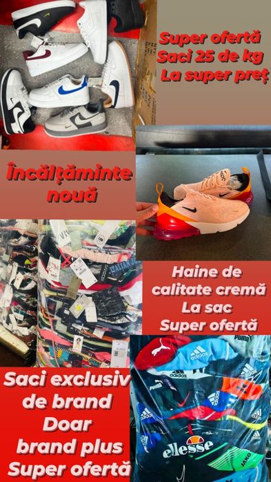 Haine și încălțăminte la sac la super ofertă