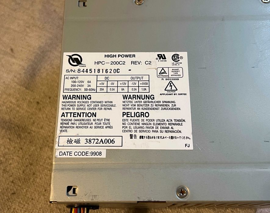 Kit retro placa de baza Pentium II cu sursa originala testata