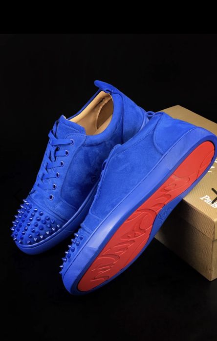 Louboutin Blue Velour