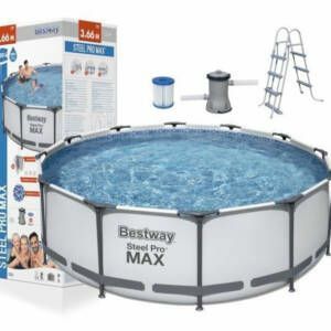 НОВ!Лукс Басейн 366см-100см с филтър помпа и стълбичка гаранция