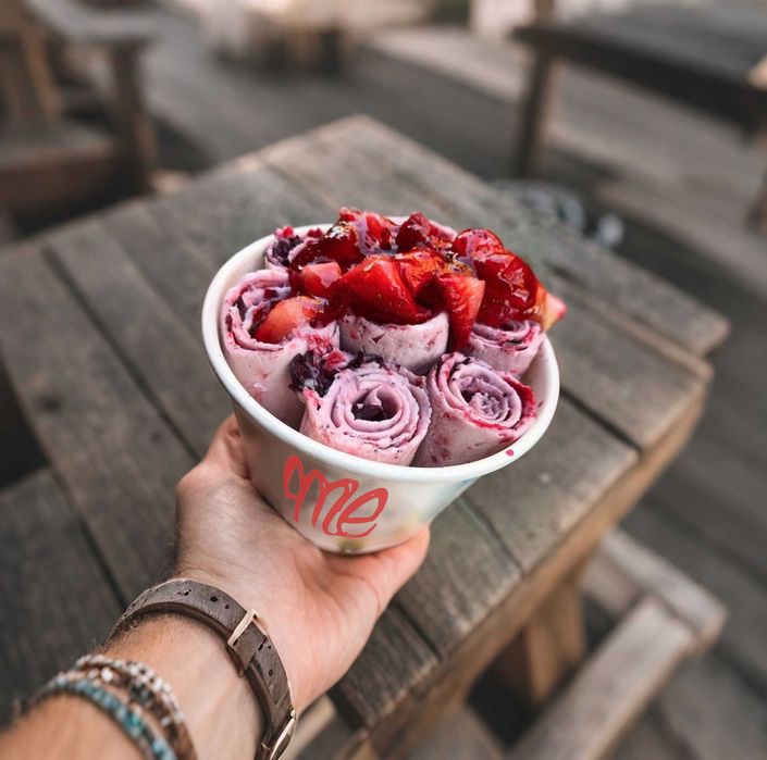 Înghețată thailandeză | Rulouri | Ice Cream bar | artizanală | gelato