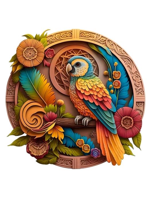 Дървен пъзел, нестандартна форма, А3