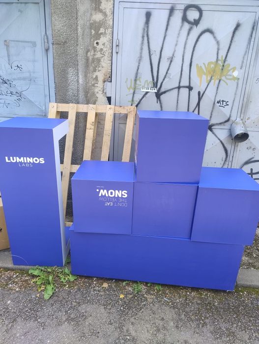Cuburi plastic PVC pentru reclame ,expoziții sau standuri