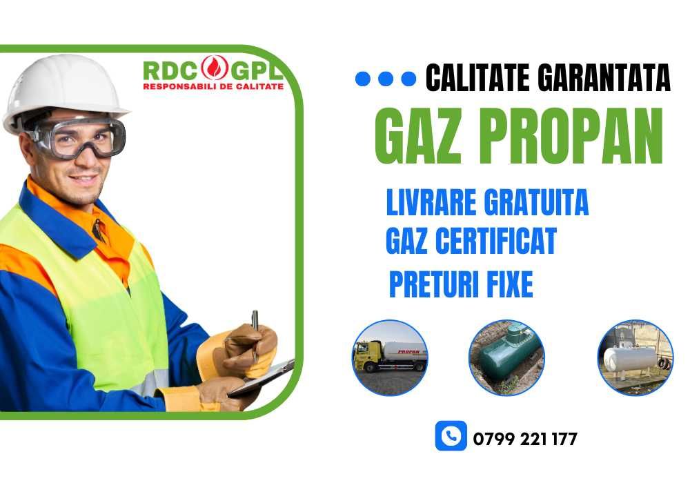 Gaz Propan 3.49 lei/litru | Calitate Garantata | Livrare Gratuita!