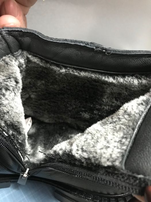 Нови зимни мъжки обувки, естествена кожа