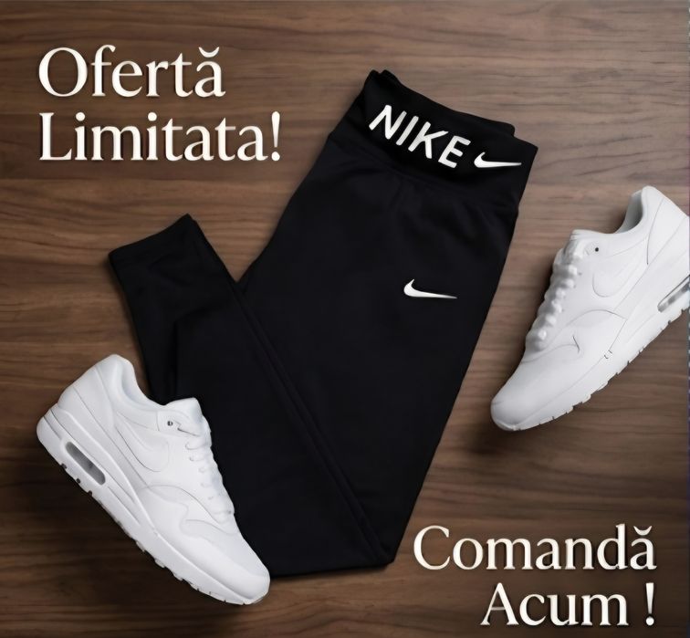 Colanți Premium Nike Black – Talie Înaltă (Modelatori, Noi)