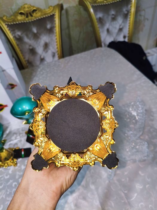 Набор богемной посуды (эмеральдный цвет)