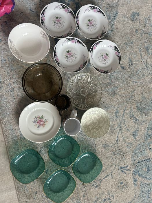 Тарелки и кружки б/у