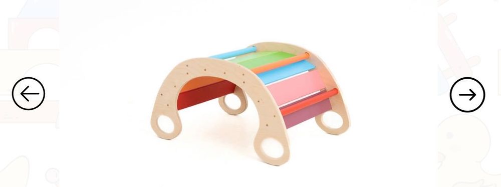 Триъгълник на Пиклер + рампа + арка/рокер 2в1 като НОВ