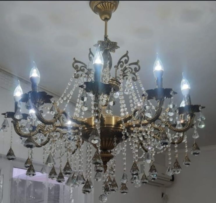 Продам большой хрусталь люстра