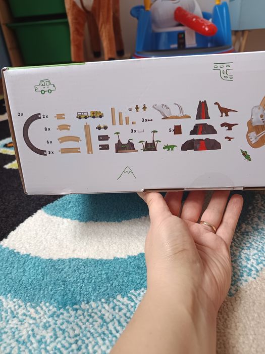 Детски дървен комплект за игра.