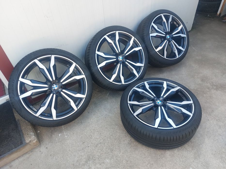 Set jante aluminiu originale r20 / gama BMW X1 F48 si BMW X2 F39 / model STYLE 717 M / 5x112 / cu anvelope de vara 225 40 r20 Pirelli