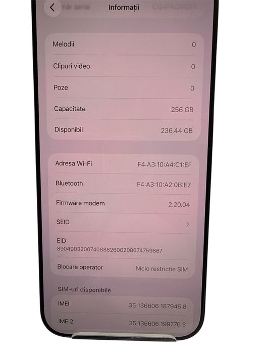 Iphone 16 pro max 256 gb