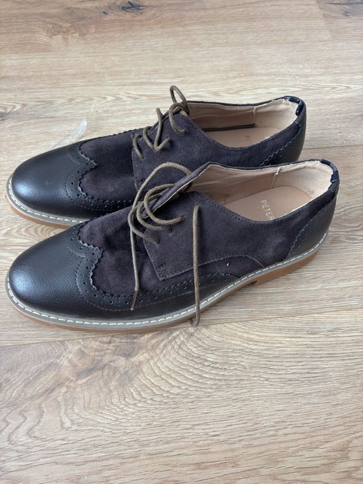 Pantofi din piele maro , pentru barbati