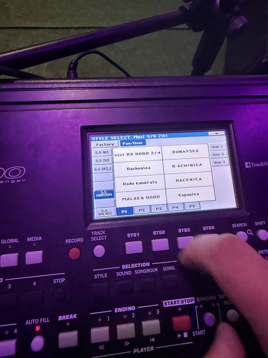 Korg pa300 musi, radi set