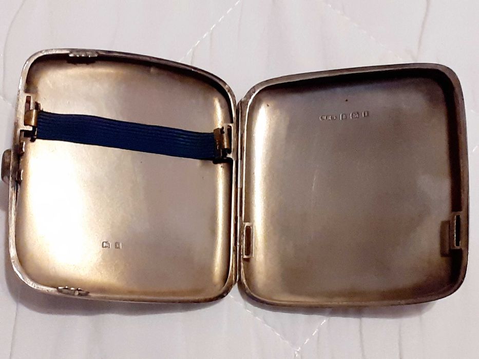 Сребърна табакера Birmingham 1908