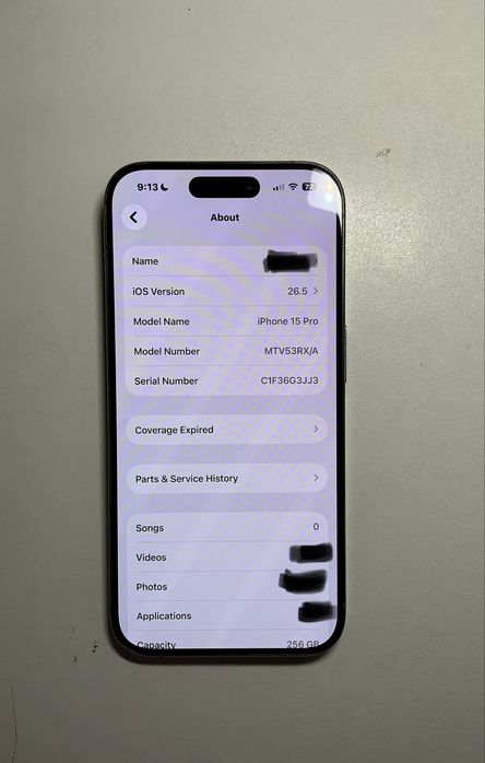 Iphone 15 pro 256 gb natural titanium