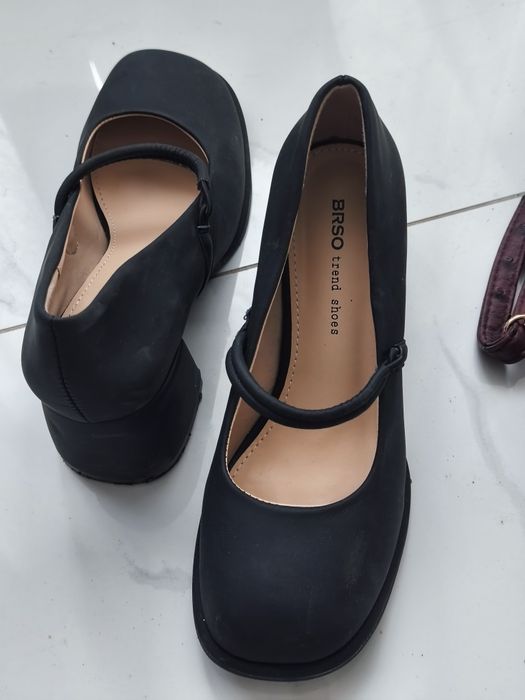 Pantofi toc gros plus gentuta 36