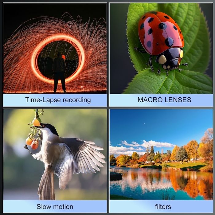 4КЦифров фотоапарат NBD, 48 MP, 3,0 инча IPS, 32 GB SD карта, 2 батери