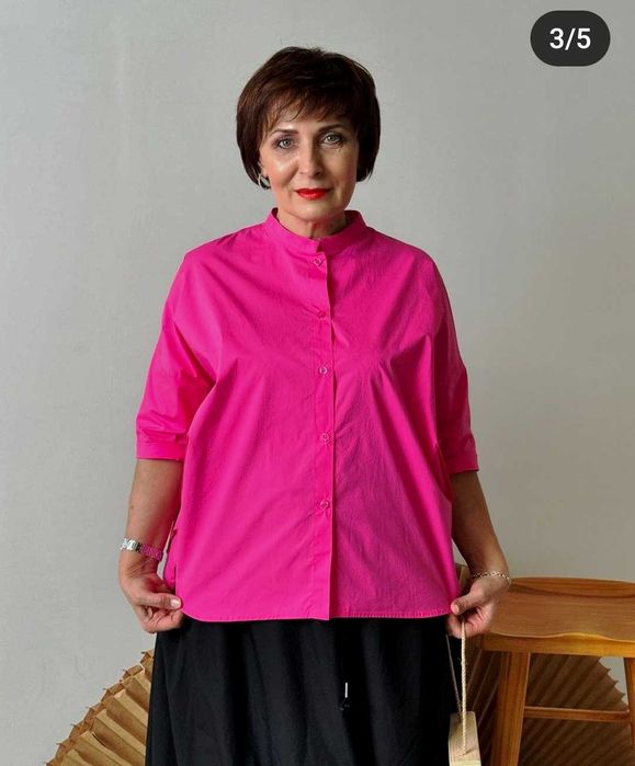 Новая льняная блуза/туника Италия