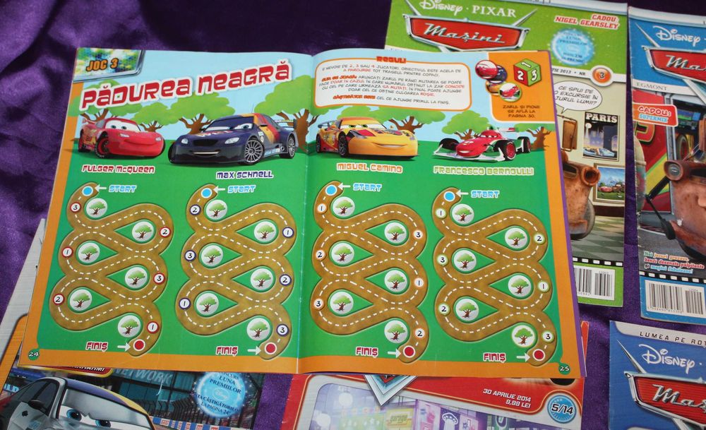 reviste Disney Pixar Masini Cars Power Rangers Roary Bolidul de curse  benzi desenate egmont Ratatouille Disney Junior Winnie de plus Ursuletul